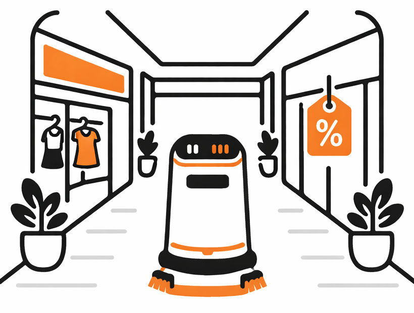 Shopping malls and retail corridors Robotools Canada